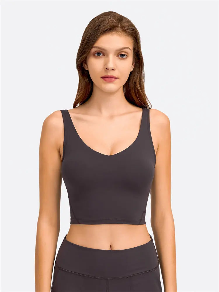 Nepoagym PASSION Longline Sports Bra Tank Top