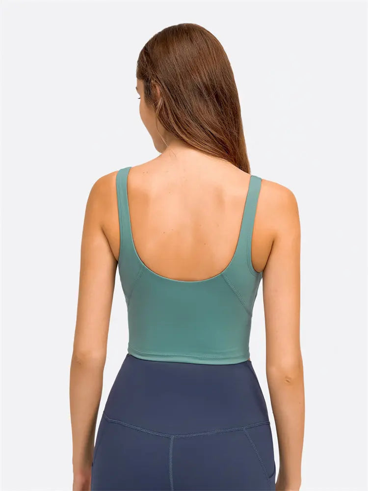 Nepoagym PASSION Longline Sports Bra Tank Top