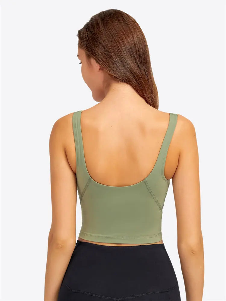 Nepoagym PASSION Longline Sports Bra Tank Top