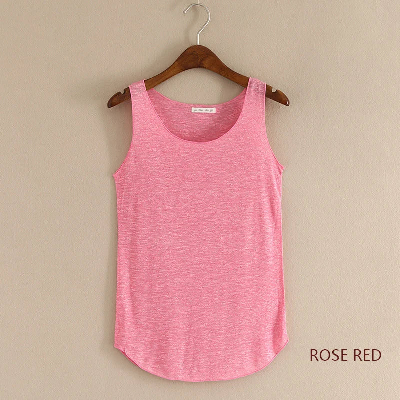 Plus Size Women's Summer Cotton Tank Top
