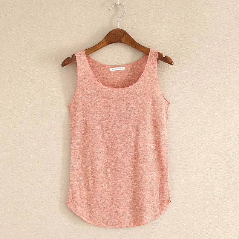 Plus Size Women's Summer Cotton Tank Top