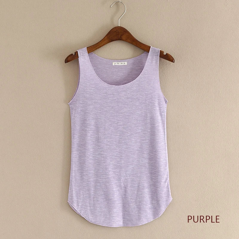Plus Size Women's Summer Cotton Tank Top