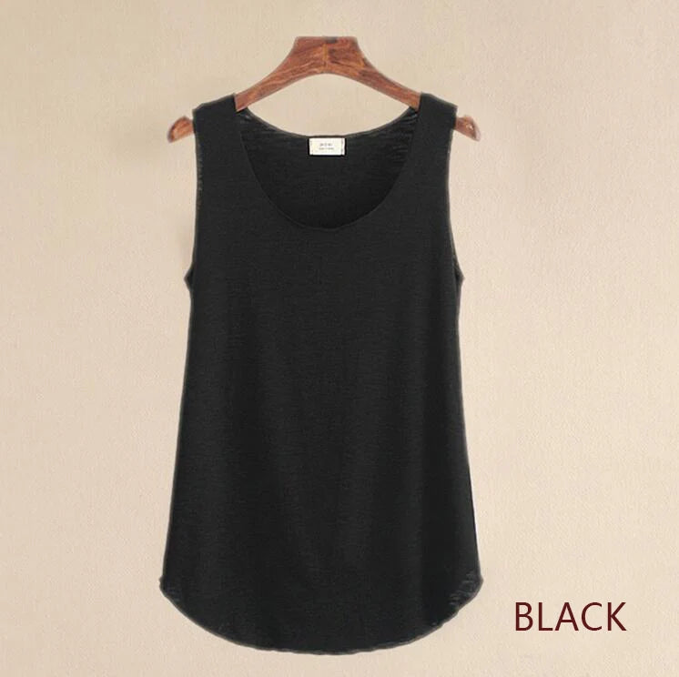 Plus Size Women's Summer Cotton Tank Top