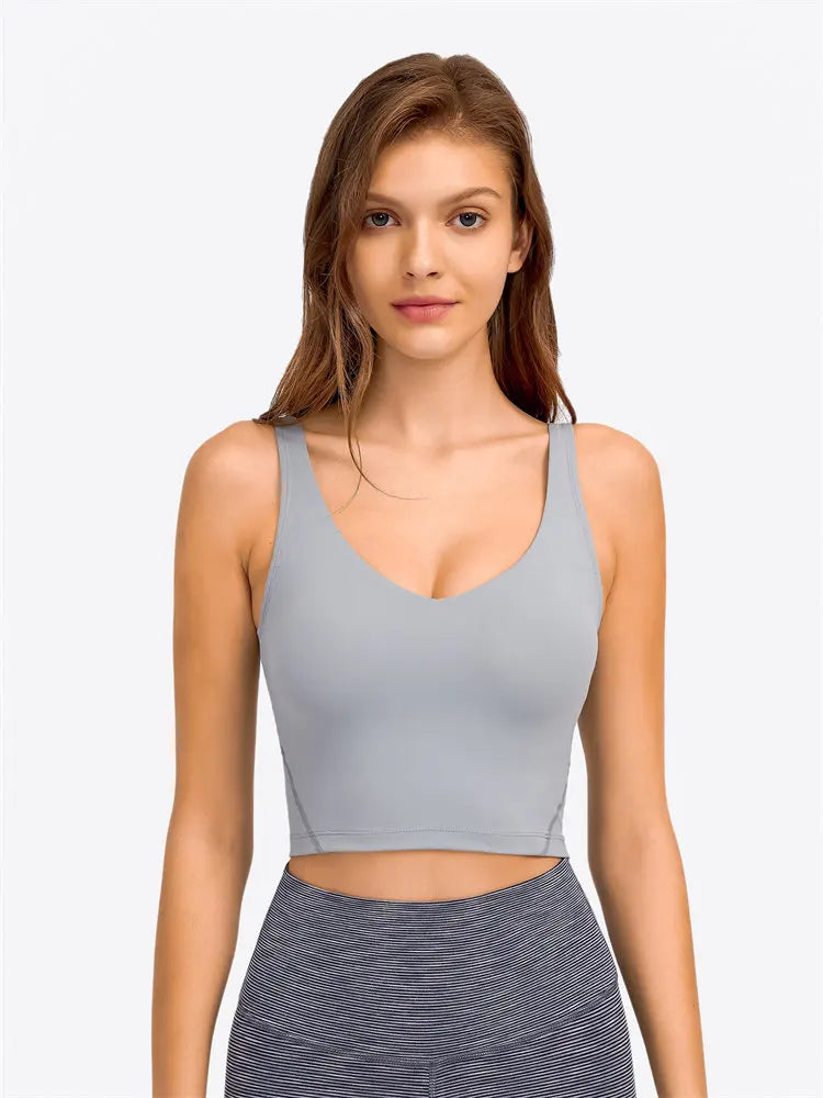 Nepoagym PASSION Longline Sports Bra Tank Top