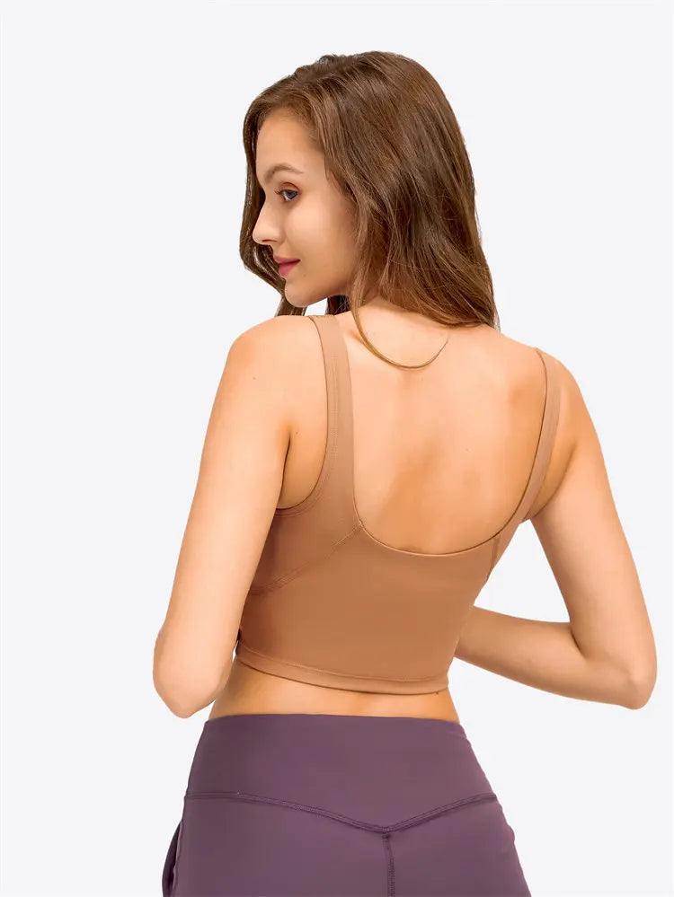 Nepoagym PASSION Longline Sports Bra Tank Top