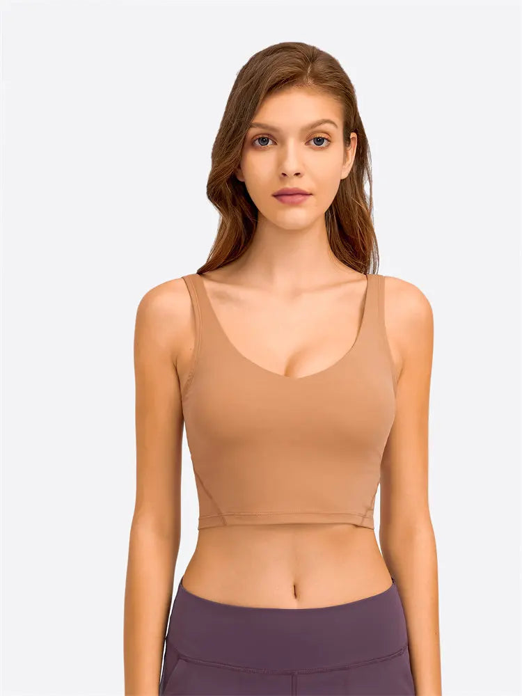 Nepoagym PASSION Longline Sports Bra Tank Top