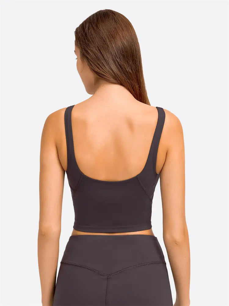 Nepoagym PASSION Longline Sports Bra Tank Top