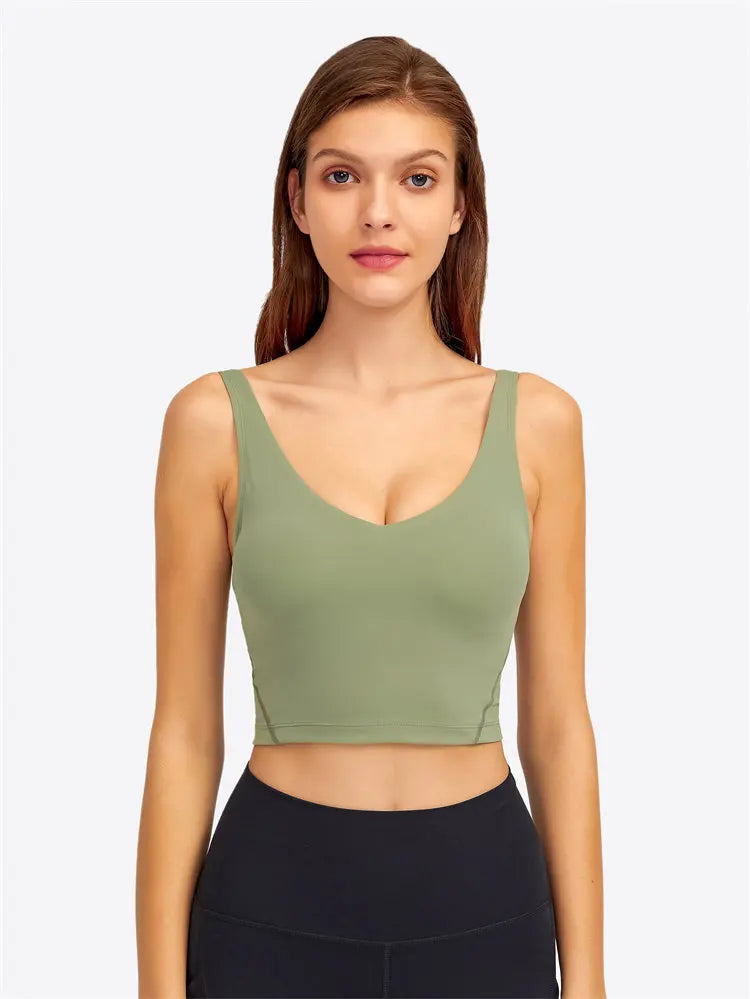 Nepoagym PASSION Longline Sports Bra Tank Top