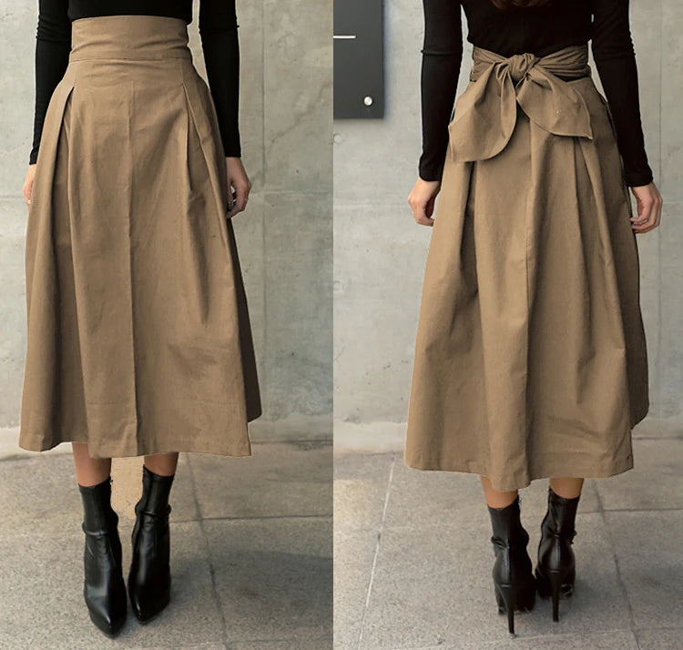 Women’s High Waist Long Skirt
