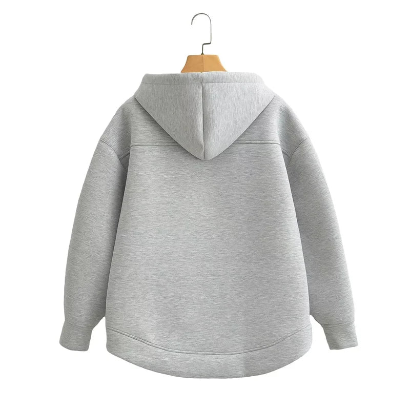 Women’s Oversized Zipper Hoodie
