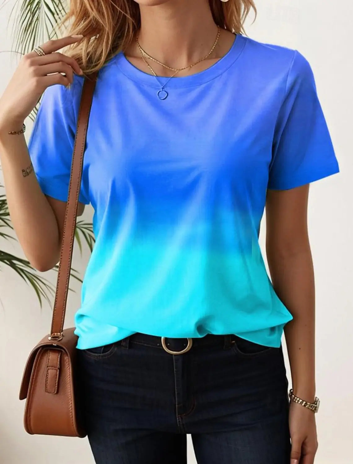 Women's 3D Gradient Oversized Y2K T-Shirt