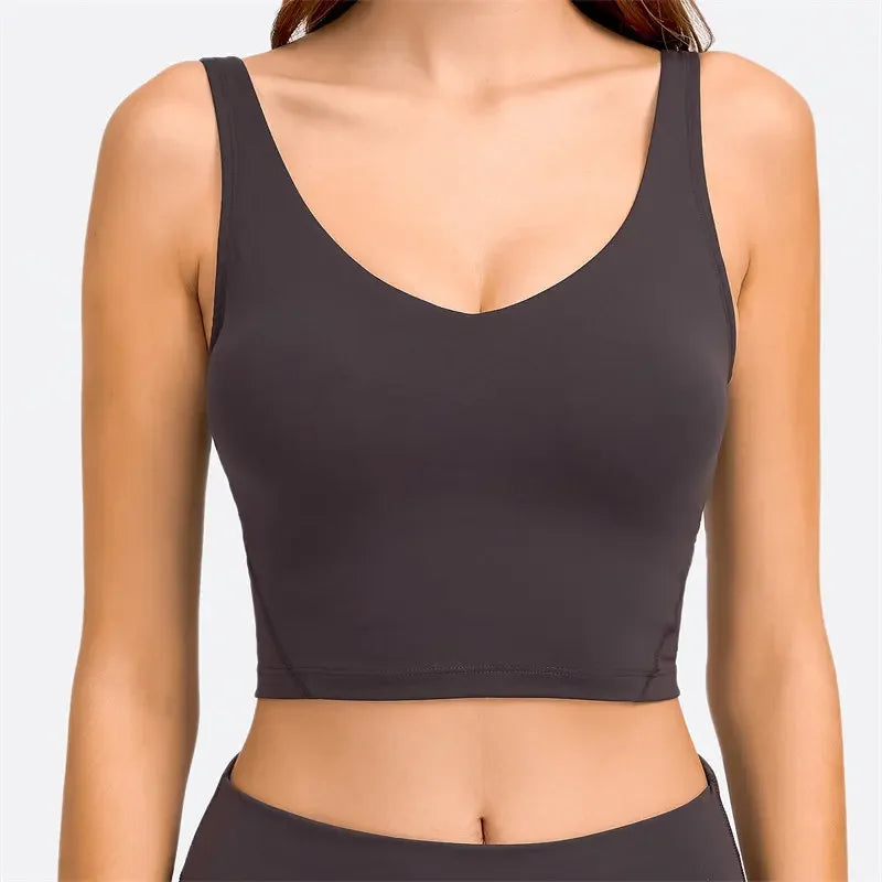 Nepoagym PASSION Longline Sports Bra Tank Top