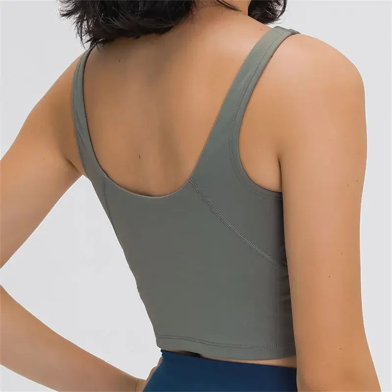 Nepoagym PASSION Longline Sports Bra Tank Top