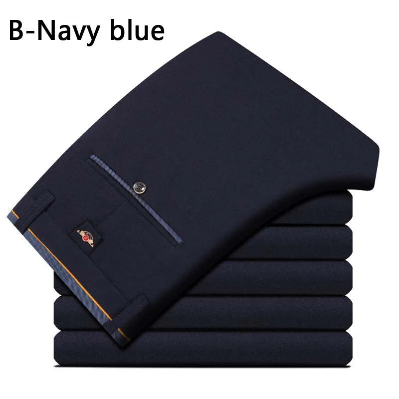 Summer Business Casual Elastic Suit Pants