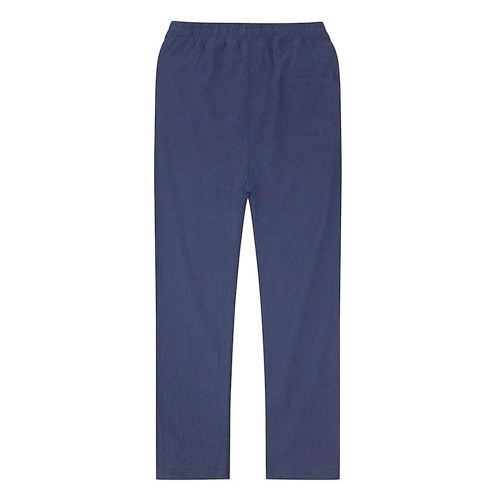 Cotton Linen Pants – Breathable Solid Color Trousers