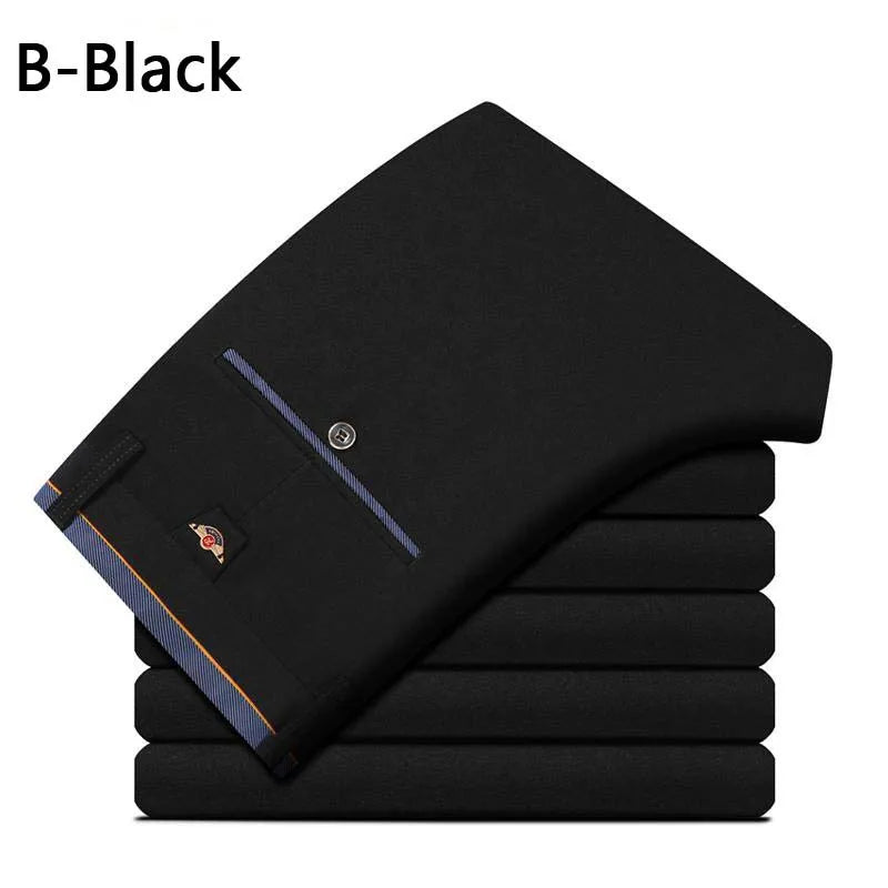 Summer Business Casual Elastic Suit Pants