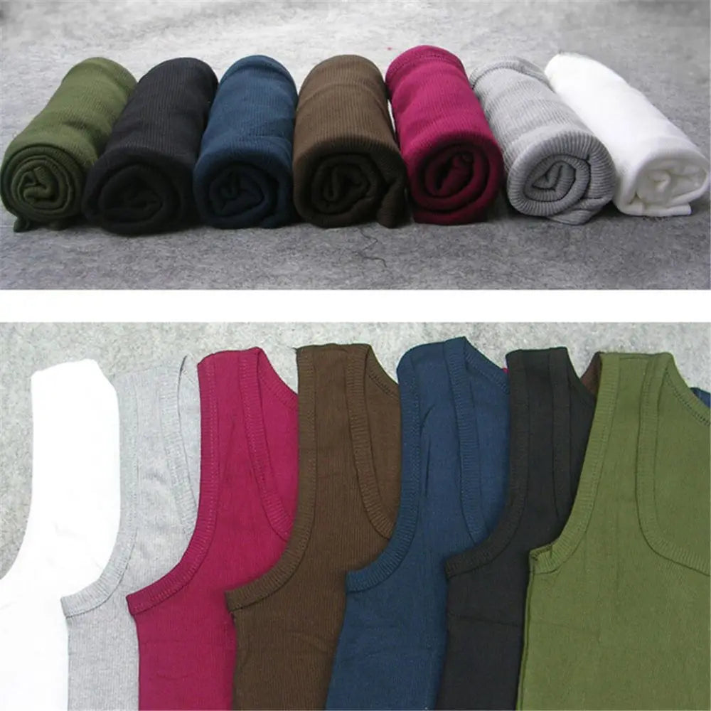 Unisex Cotton Sleeveless Tank Top – Summer Fitness Shirt