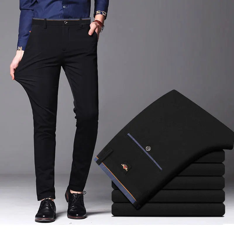 Summer Business Casual Elastic Suit Pants