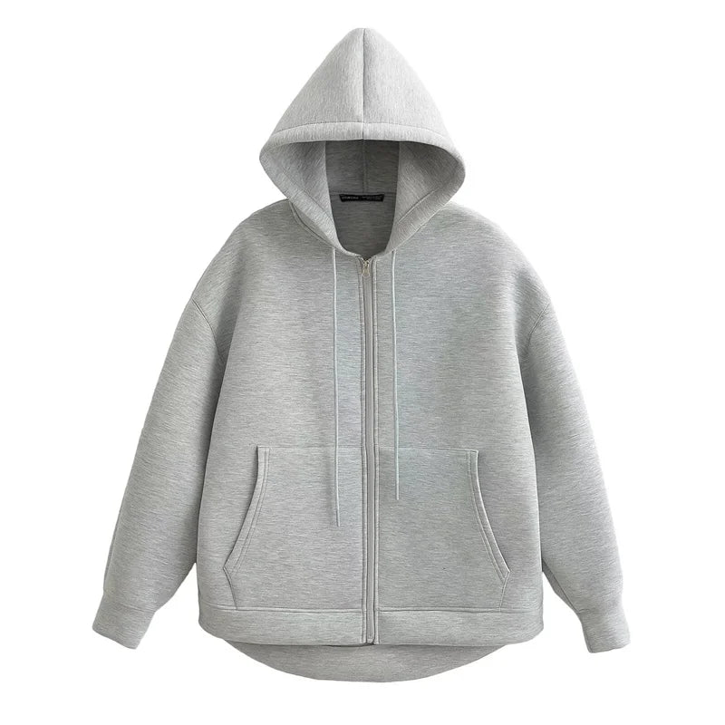 Women’s Oversized Zipper Hoodie