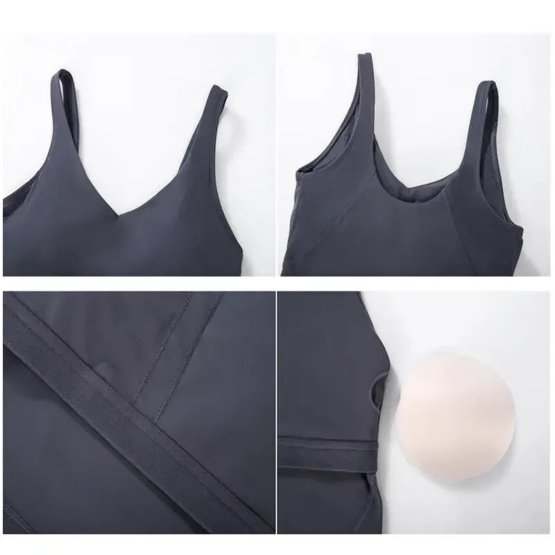 Nepoagym PASSION Longline Sports Bra Tank Top