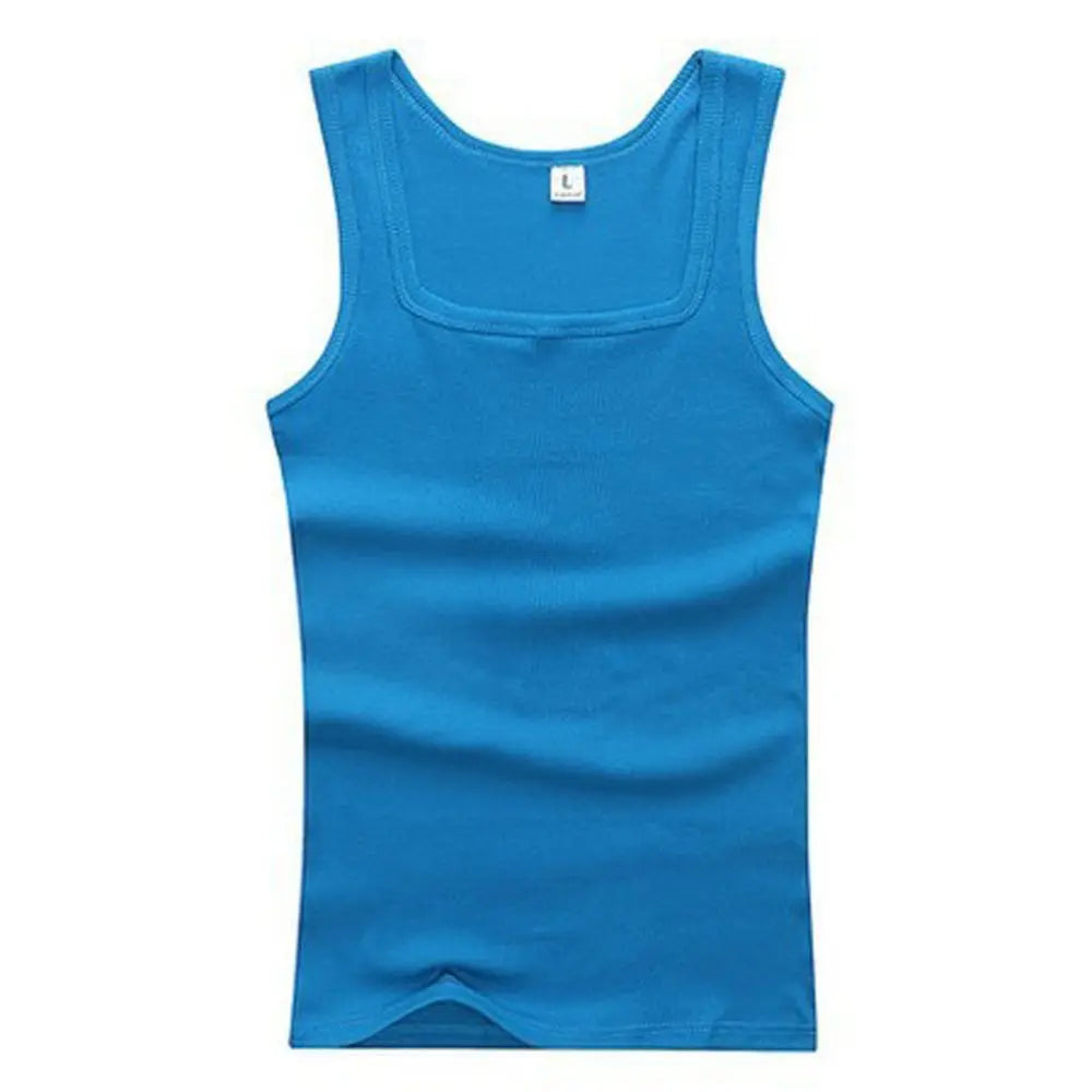 Unisex Cotton Sleeveless Tank Top – Summer Fitness Shirt