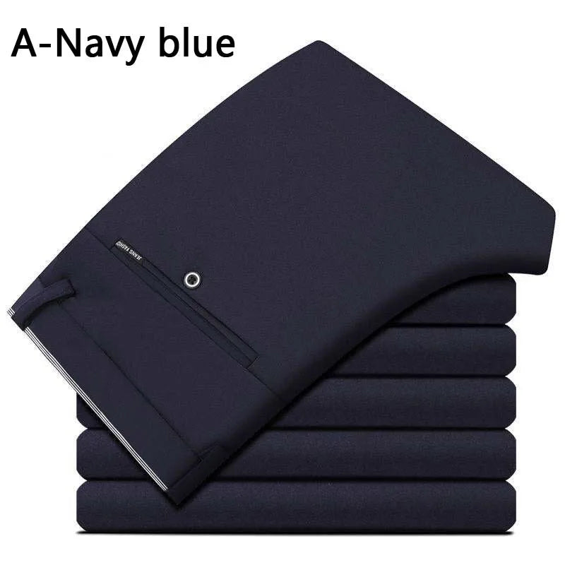 Summer Business Casual Elastic Suit Pants