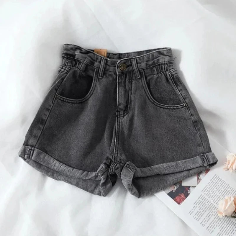 Women’s High-Waist Denim Shorts