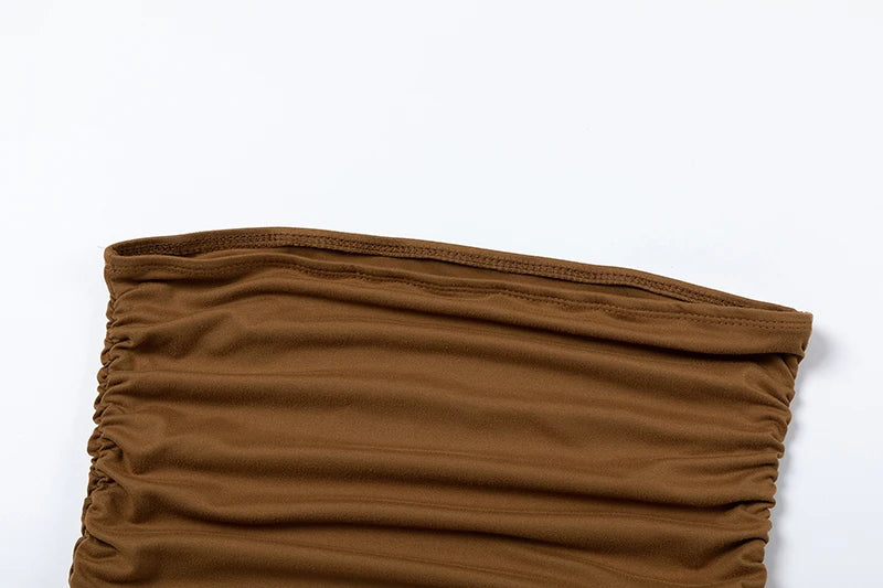 One-Shoulder Slim Fit Irregular Dress