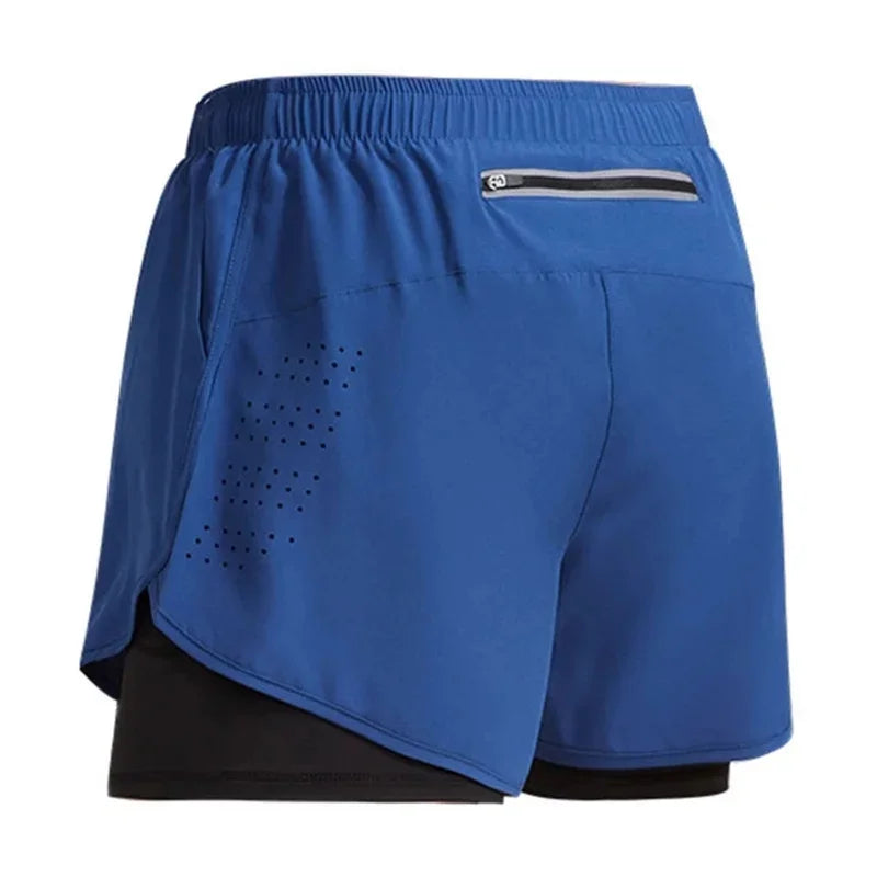 Men’s Double Layer Quick-Dry Running Shorts