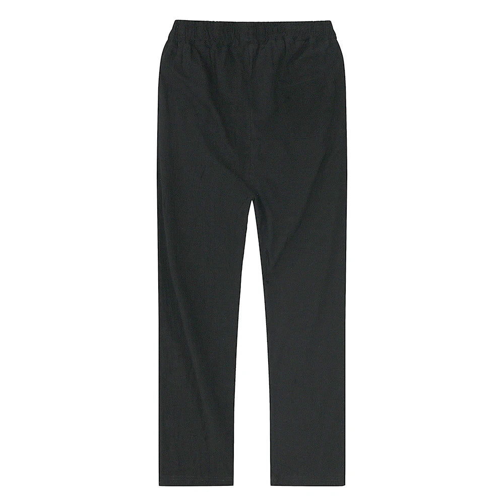 Cotton Linen Pants – Breathable Solid Color Trousers