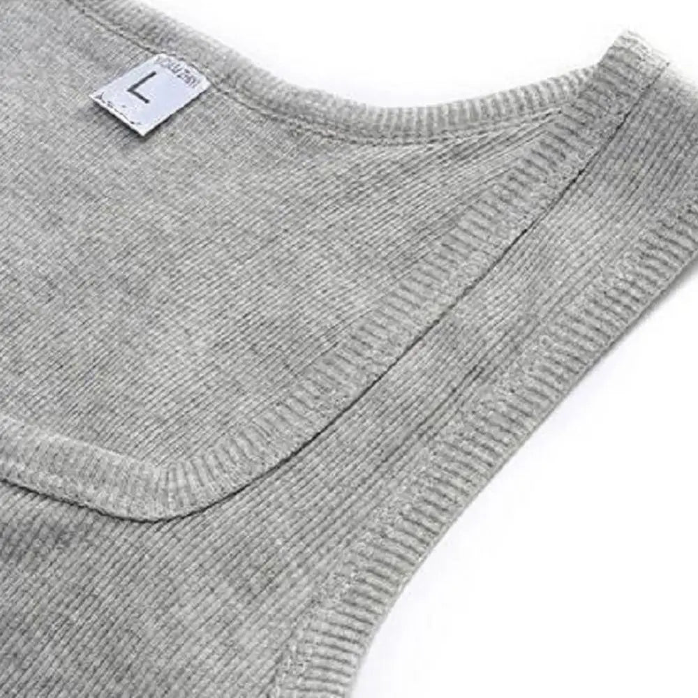 Unisex Cotton Sleeveless Tank Top – Summer Fitness Shirt