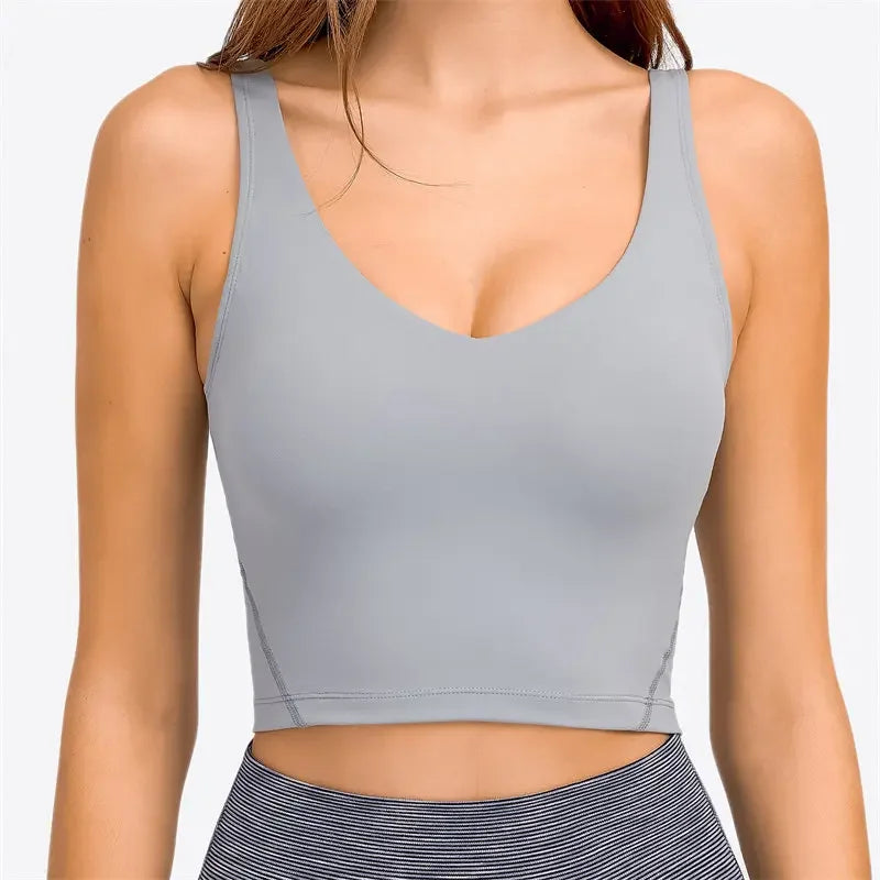 Nepoagym PASSION Longline Sports Bra Tank Top
