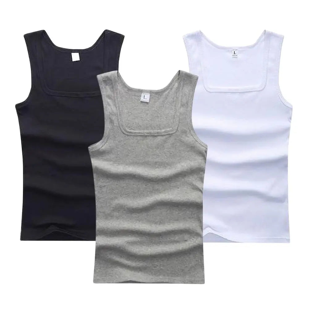 Unisex Cotton Sleeveless Tank Top – Summer Fitness Shirt