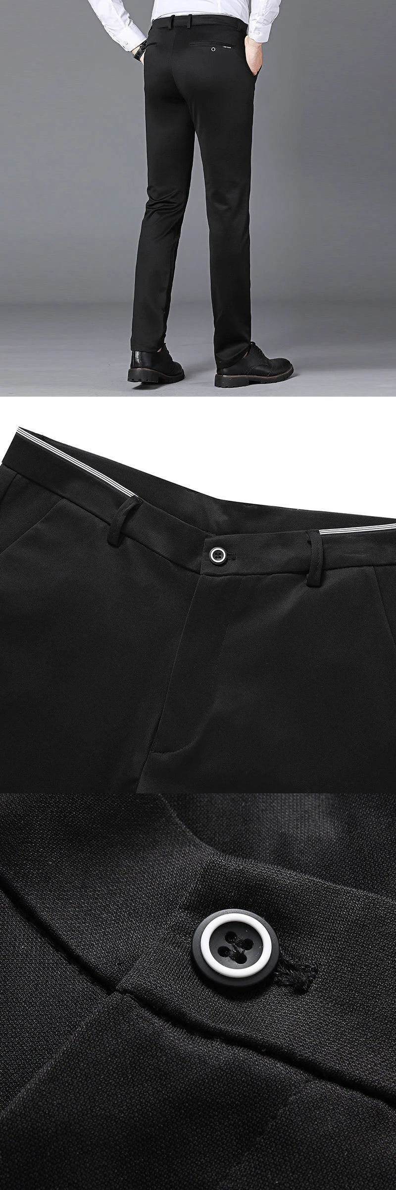 Summer Business Casual Elastic Suit Pants