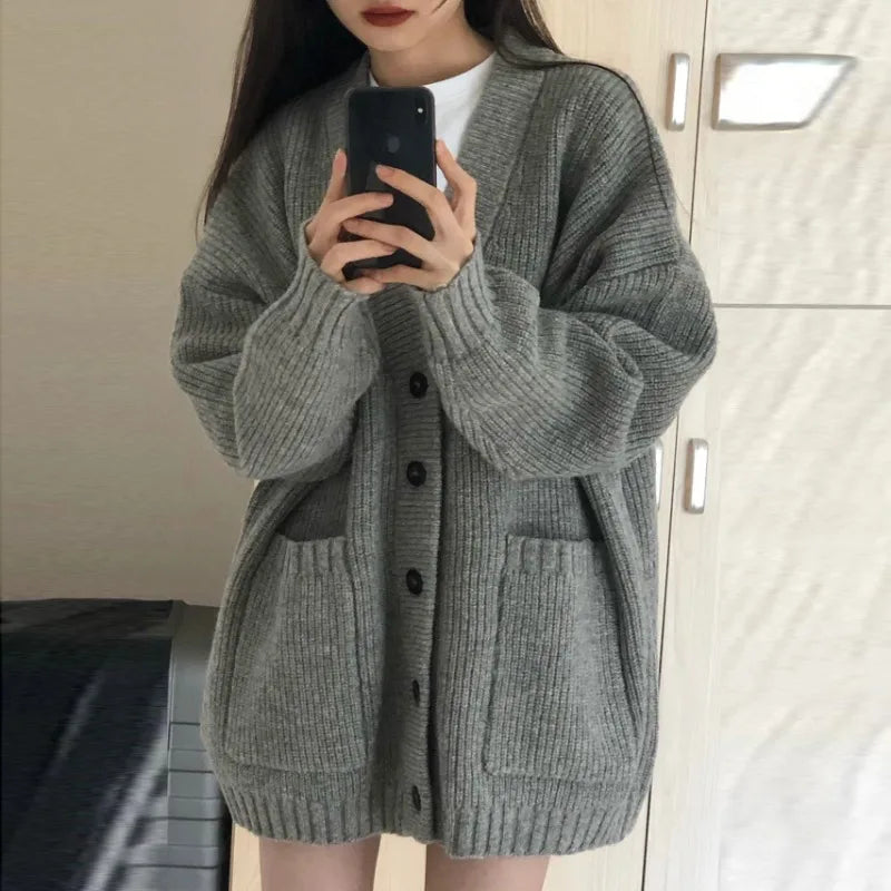 Women’s V-Neck Knit Cardigan