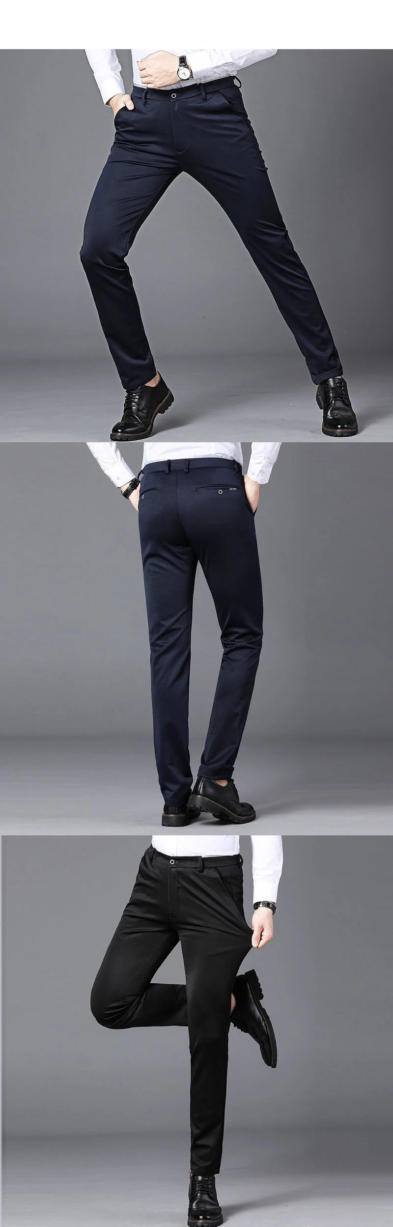 Summer Business Casual Elastic Suit Pants