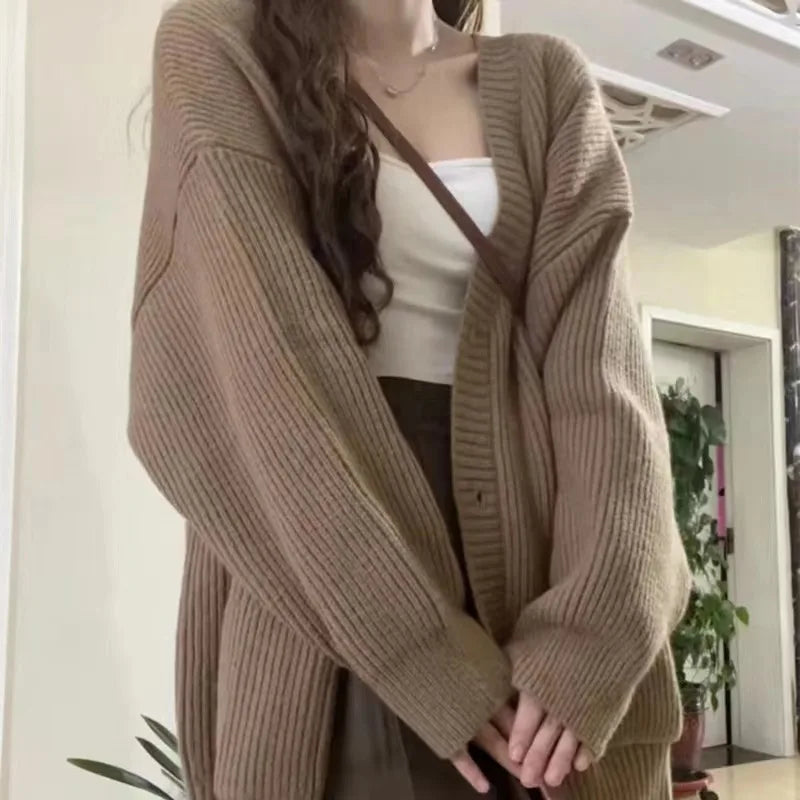 Women’s V-Neck Knit Cardigan