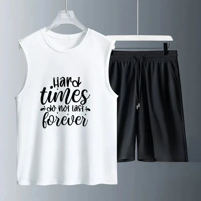 Summer Sleeveless Tank & Shorts Set