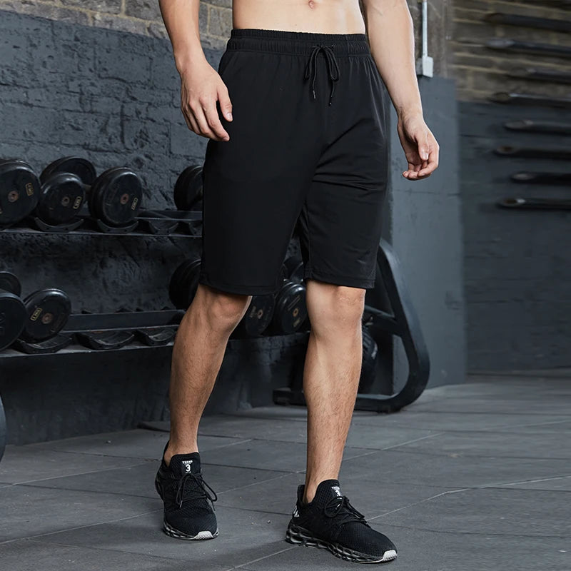 Men’s Black Striped Running Shorts