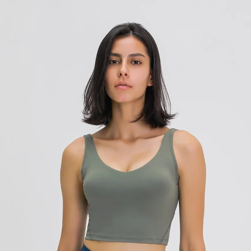 Nepoagym PASSION Longline Sports Bra Tank Top