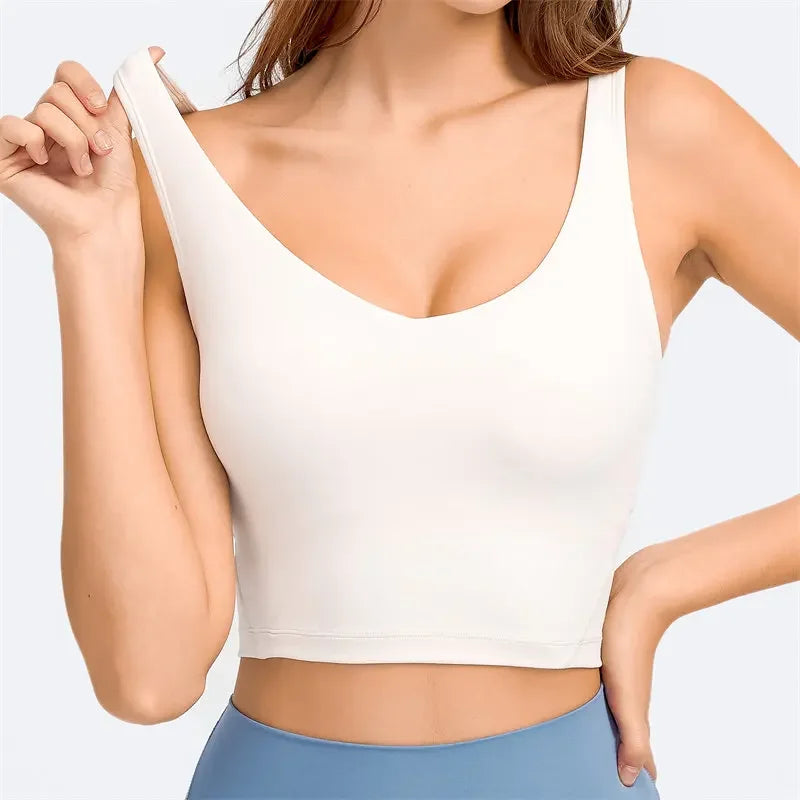 Nepoagym PASSION Longline Sports Bra Tank Top