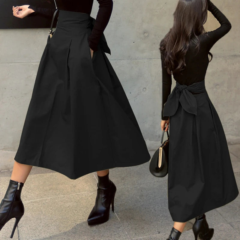 Women’s High Waist Long Skirt