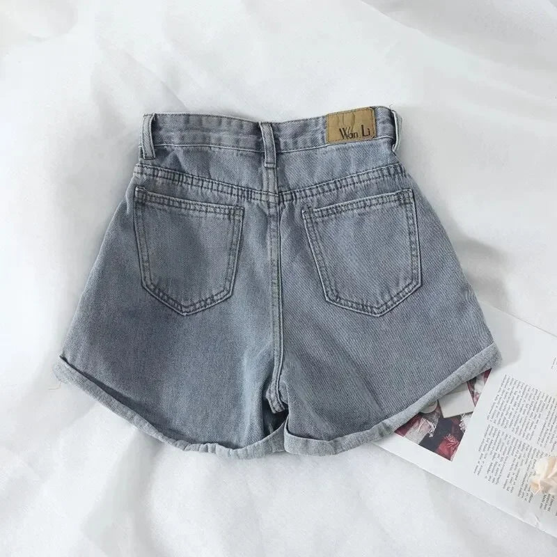 Women’s High-Waist Denim Shorts
