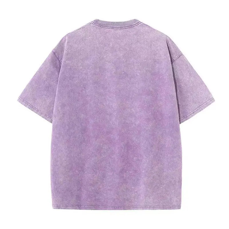 Skeleton Butterfly Wave Print Oversized Women's T-Shirt