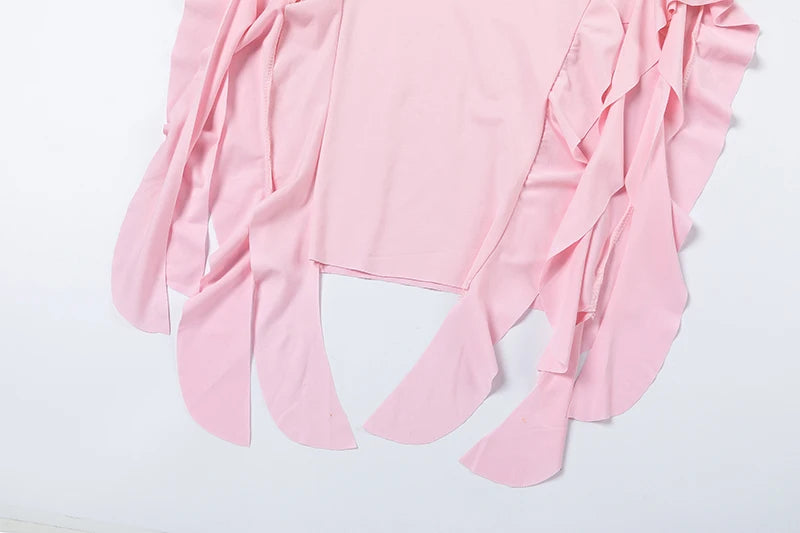 One-Shoulder Slim Fit Irregular Dress