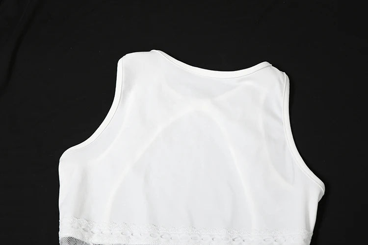 Backless Bodycon Mesh Dress