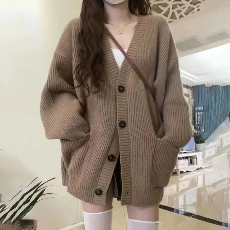 Women’s V-Neck Knit Cardigan