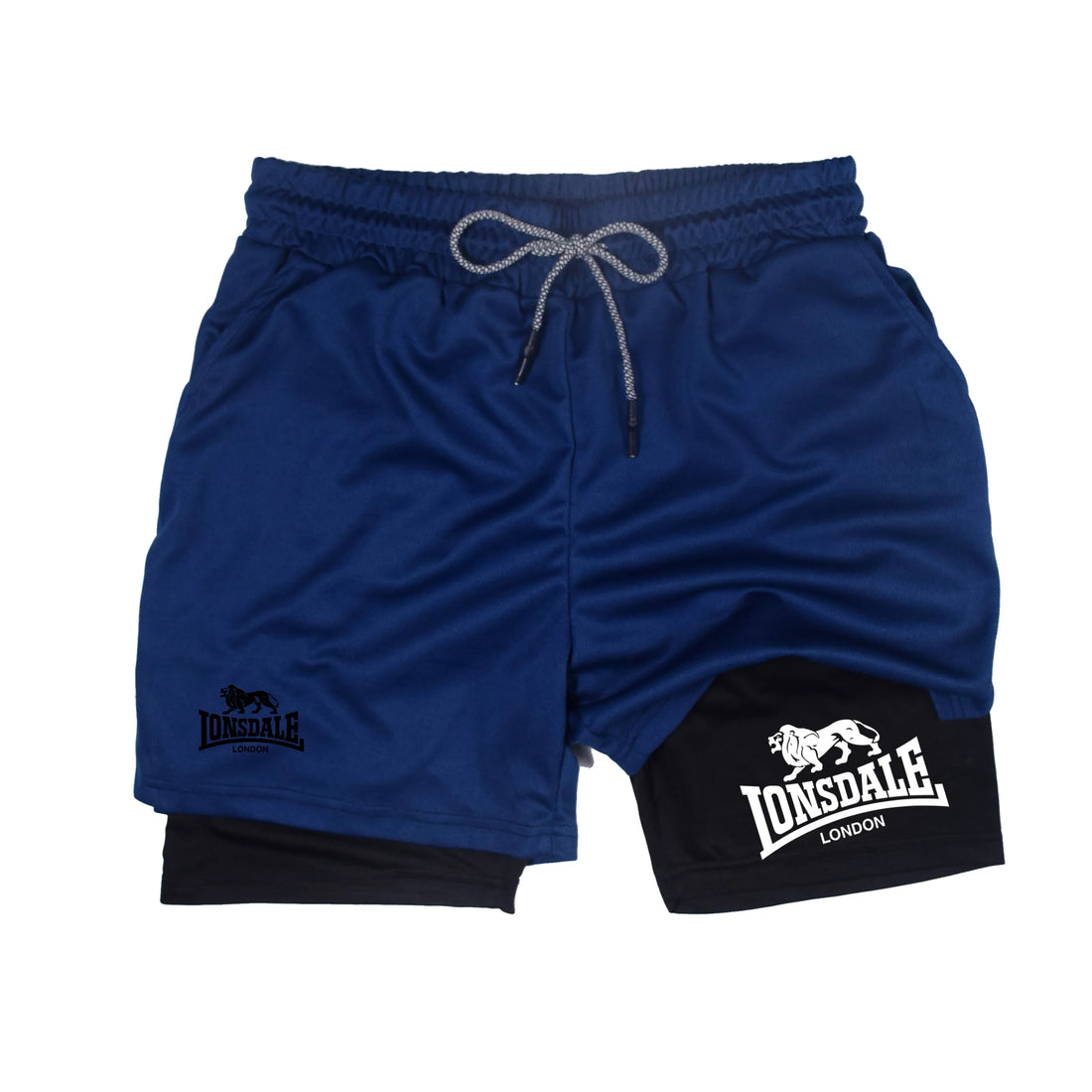 2-in-1 Men's Workout Running Shorts with Phone Pocket