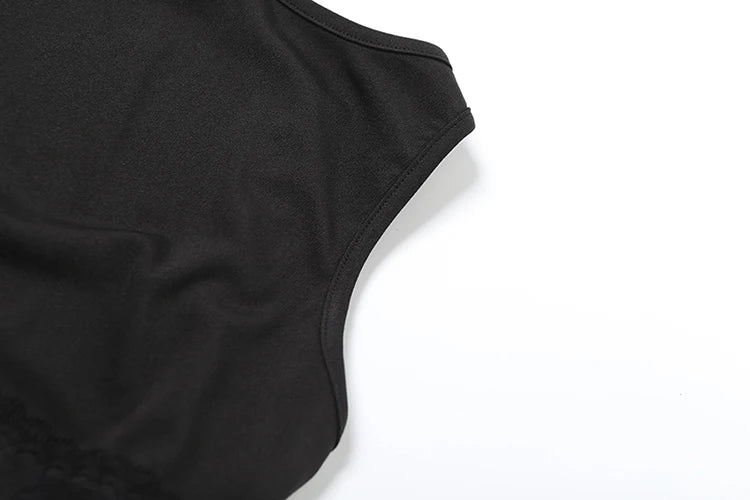 Backless Bodycon Mesh Dress