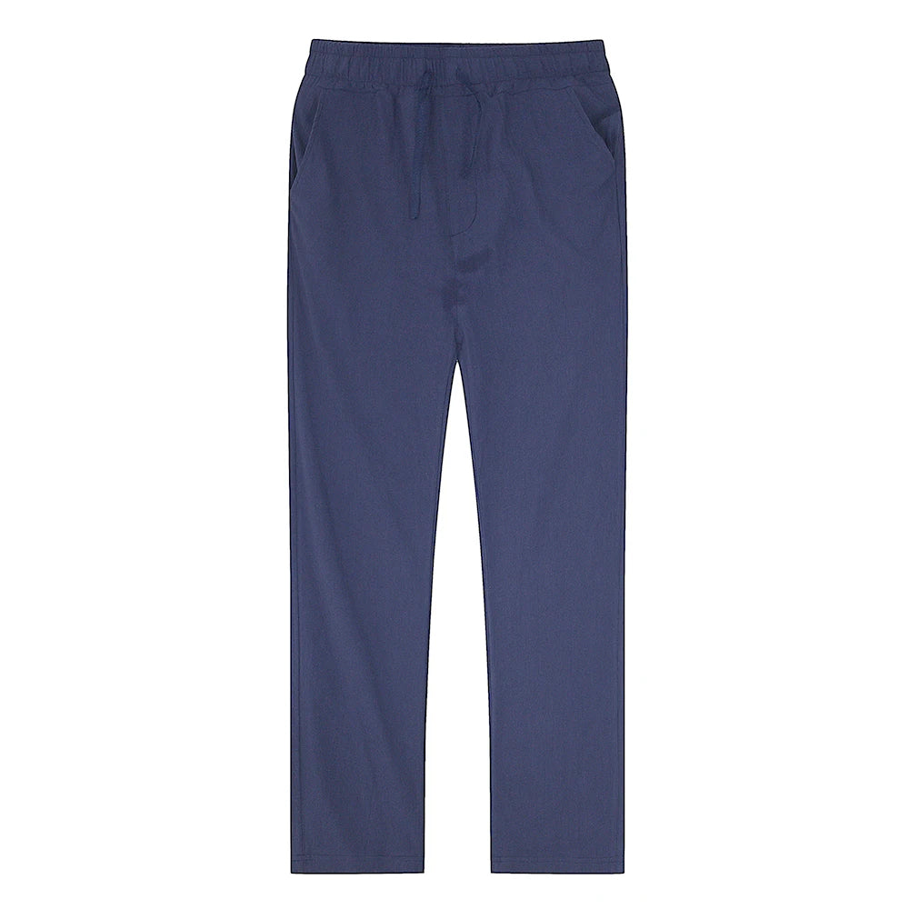 Cotton Linen Pants – Breathable Solid Color Trousers